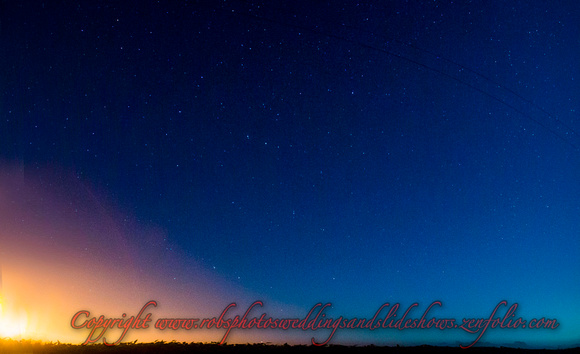 Stars, Odd Shaped Clouds, The Moon & Farms