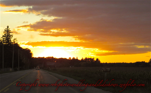 Cloud Sunsets in the Country