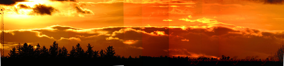 Photos for a Stitch Panorama of the Sunset & the Panorama