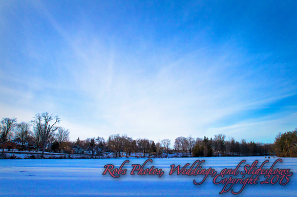 Winter at Lake Lisgar in Tillsonberg, Ont.